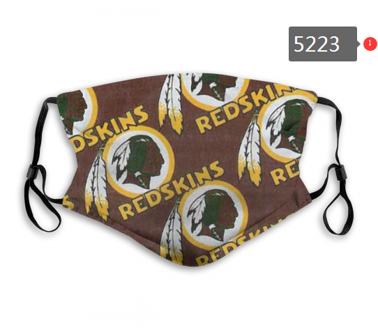 2020 NFL Washington Red Skins #4 Dust mask with filter->nfl dust mask->Sports Accessory